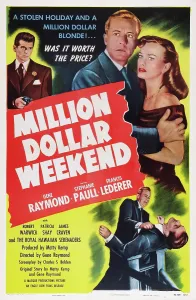 Francis Prints: MILLION DOLLAR WEEKEND, US poster art