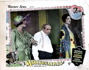Louise Prints: MILLIONAIRES, from left, Louise Fazenda, George Sidney, Myrna Loy, 1926