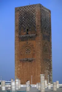 Stateliness Prints: Minaret of al-Hasan Mosque, 1195-1196, 12th Century, brickwork - Whole artwork view