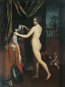 One Young Woman Only Prints: Minerva Dressing, by Lavinia Fontana