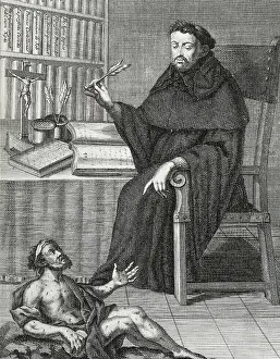 Fray Luis De 1528 1591 Prints: MINGUET, Juan (1737-1784). Fray Luis de Leon
