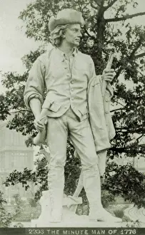 Militia Prints: THE MINUTE MAN, a 1876 statue displayed at the U
