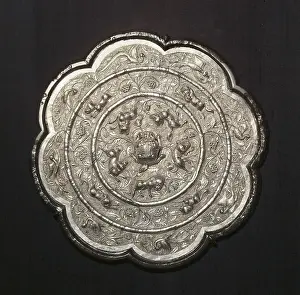 Zhonghua Prints: Mirror. 618 - 907. Bronze with silver sheet