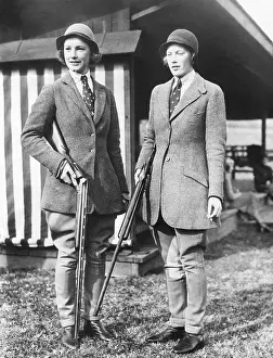 Jodhpurs Prints: Miss Alice DuPont (left) and Mrs