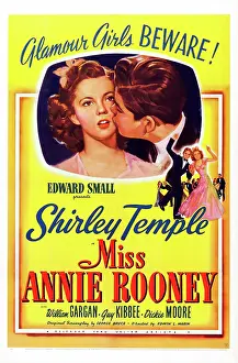 Dance Prints: MISS ANNIE ROONEY, US poster, Shirley Temple, Dickie Moore, 1942