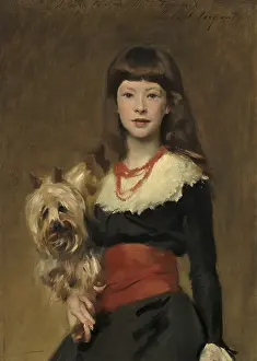 Lcgr1606 Prints: Miss Beatrice Townsend, by John Singer Sargent, 1882, American painting, oil on canvas