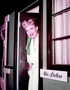 August Prints: OUR MISS BROOKS, Eve Arden, on the set of the feature film, 1956