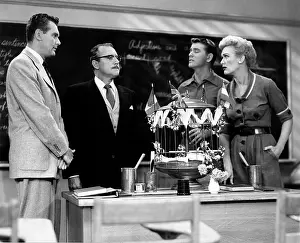 High School Prints: OUR MISS BROOKS, from left: Robert Rockwell
