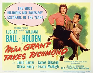 Ball Prints: MISS GRANT TAKES RICHMOND, Lucille Ball, William Holden, 1949