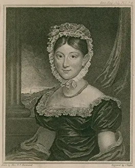 Hannah Prints: Miss Hannah Thatcher, a deaf-mute was presented to the Queen Charlotte of Britain