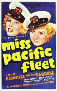 Farrell Prints: MISS PACIFIC FLEET, US poster art, from left: Glenda Farrell, Joan Blondell, 1935