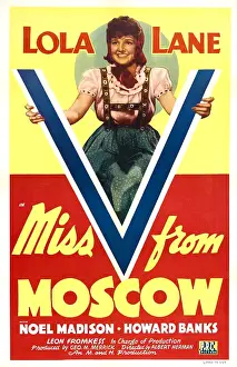 Russian Prints: MISS V FROM MOSCOW, US poster, Lola Lane, 1942