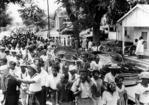 Images Dated 3rd March 2007: Mississippi Freedom Marches enter the small town of Granada, Mississippi