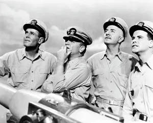 Hand To Chin Prints: MISTER ROBERTS, Henry Fonda, James Cagney, William Powell, Jack Lemmon, 1955