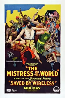 Images Dated 21st March 2015: MISTRESS OF THE WORLD, US poster art, Episode 4: Saved By Wireless, 1919