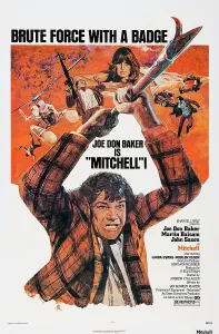 MITCHELL, US poster art, Joe Don Baker, 1975