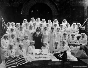December Prints: Mme. Helena Paderewski founded the Polish White Cross and recruited Polish American nurses during World War I