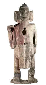 Moctezuma I. C. 1440-1469. Aztec art. Sculpture on rock. MEXICO. Mexico City. National Museum of Anthropology. Proc: MEXICO. Mexico City. Tenochtitln