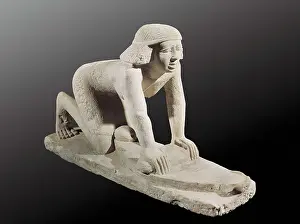 Kidney Stone Prints: Model of a servant grinding grain