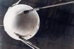 Astronomy Prints: A model of Sputnik 1, the first human-made object in space