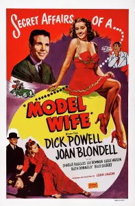 Husband Prints: MODEL WIFE, US poster art, top from left: Dick Powell, Joan Blondell, 1941