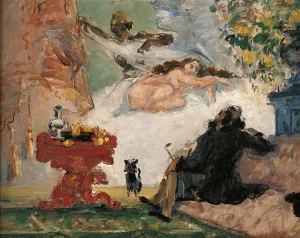 Sofa Prints: A modern Olympia, by Paul Czanne