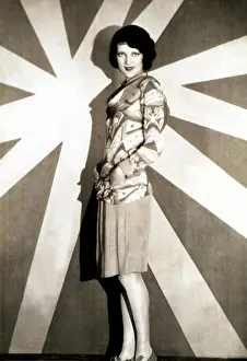 Backdrop Prints: A 'modernistic' outfit of crepe worn by Jean Lorraine