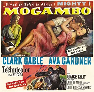 Grace Prints: MOGAMBO, top from left: Grace Kelly, Clark Gable, Ava Gardner, 1953