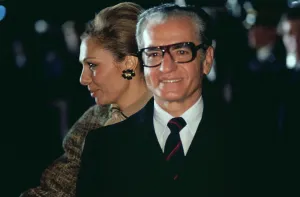 Persia Prints: Mohammed Reza Pahlavi Shah of Iran and Empress Farah prepare to depart after a visit to the United States on Nov