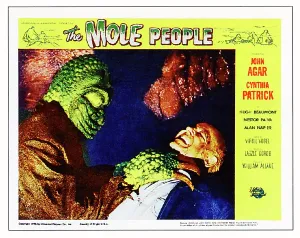 1956 Movies Prints: THE MOLE PEOPLE, on right: Nestor Paiva; lobby scene card, 1956