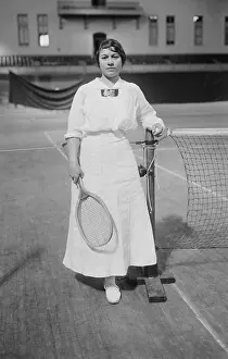 Tennis Prints: Molla Bjurstedt at the 1915 Women's National Indoor Tennis Tournament NYC