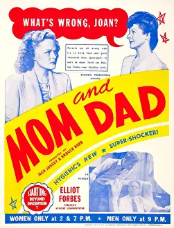 Mother Prints: MOM AND DAD, US poster, top from left: June Carlson