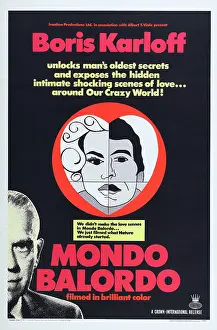 Boris Prints: MONDO BALORDO, (aka A FOOL'S WORLD), US poster art, Boris Karloff (bottom), 1964