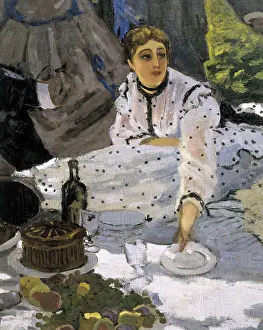 Impressionists Prints: MONET, Claude (1840-1926). Dejeuner sur L'Herbe