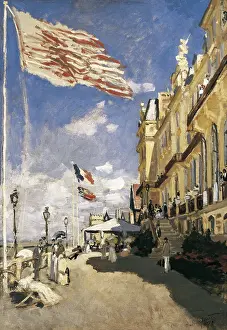 Pleasure Prints: MONET, Claude (1840-1926). Hotel des Roches-Noires in Trouville