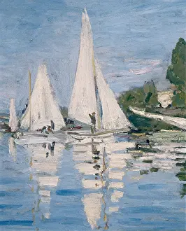 1872 Prints: MONET, Claude (1840-1926). Regatta at Argenteuil