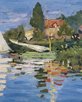 Panorama Prints: MONET, Claude (1840-1926). Regatta at Argenteuil