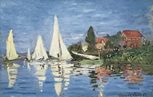 Pleasure Prints: MONET, Claude (1840-1926). Regatta at Argenteuil