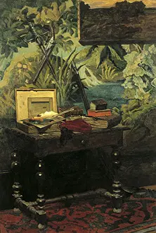 MONET, Claude (1840-1926). Studio Corner. 1861. Impressionism. Oil on canvas. FRANCE. Paris. Musee d'Orsay (Orsay Museum)