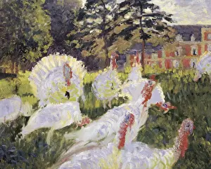 Impressionists Prints: MONET, Claude (1840-1926). The Turkeys at the Chateau de Rottembourg