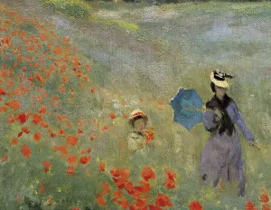 1873 Prints: MONET, Claude (1840-1926). Wild Poppies
