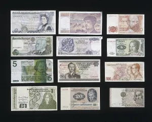 Coin Prints: Money belonging to differebt countries of the European Economic Community (1986-1995)