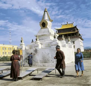 Mongolia Prints: MONGOLIA. Ulaanbaatar. Buddhist Lamaist Monastery of Gagan (1785)