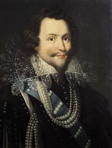 Yvelines Prints: MONIER, Jean (1600-1656). Portrait of George Villiers