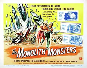 1957 Movies Prints: THE MONOLITH MONSTERS, Grant Williams, Lola Albright, 1957