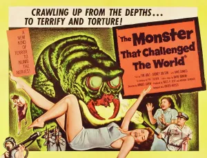 Uniform Prints: THE MONSTER THAT CHALLENGED THE WORLD, Audrey Dalton, Tim Holt, 1958