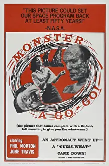 Phil Prints: MONSTER A GO-GO, poster art, from left: Phil Morton, June Travis, 1965
