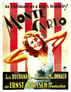 Hands Behind Head Prints: MONTE CARLO, Jeanette Macdonald on window card, 1930