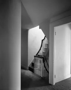 Monticello Prints: Monticello, the home built by Thomas Jefferson in the 1770s. South Staircase. 1978