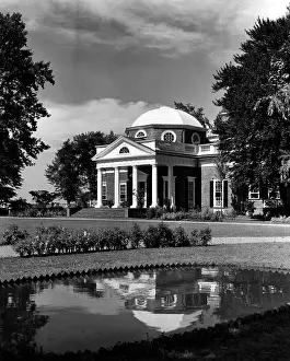 Virginia Prints: Monticello, home of Thomas Jefferson, ca. 1960s. Courtesy: CSU Archives/Everett Collection